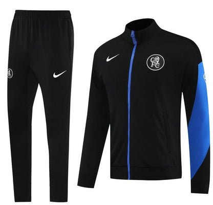25/26 Chelsea Black/Blue Full Zipper Jacket +Long Pants