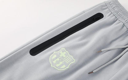 25/26 Barcelona Grey Full Zipper Hoodie Jacket +Long Pants