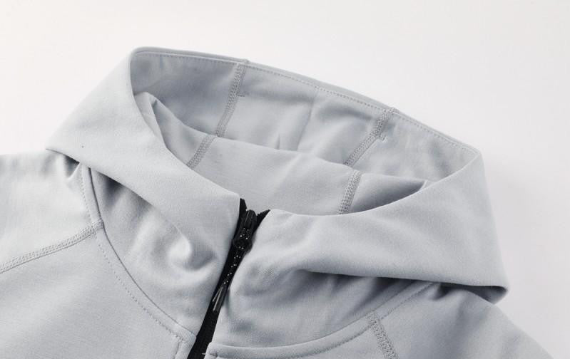 25/26 Barcelona Grey Full Zipper Hoodie Jacket +Long Pants