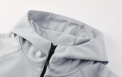 25/26 Barcelona Grey Full Zipper Hoodie Jacket +Long Pants