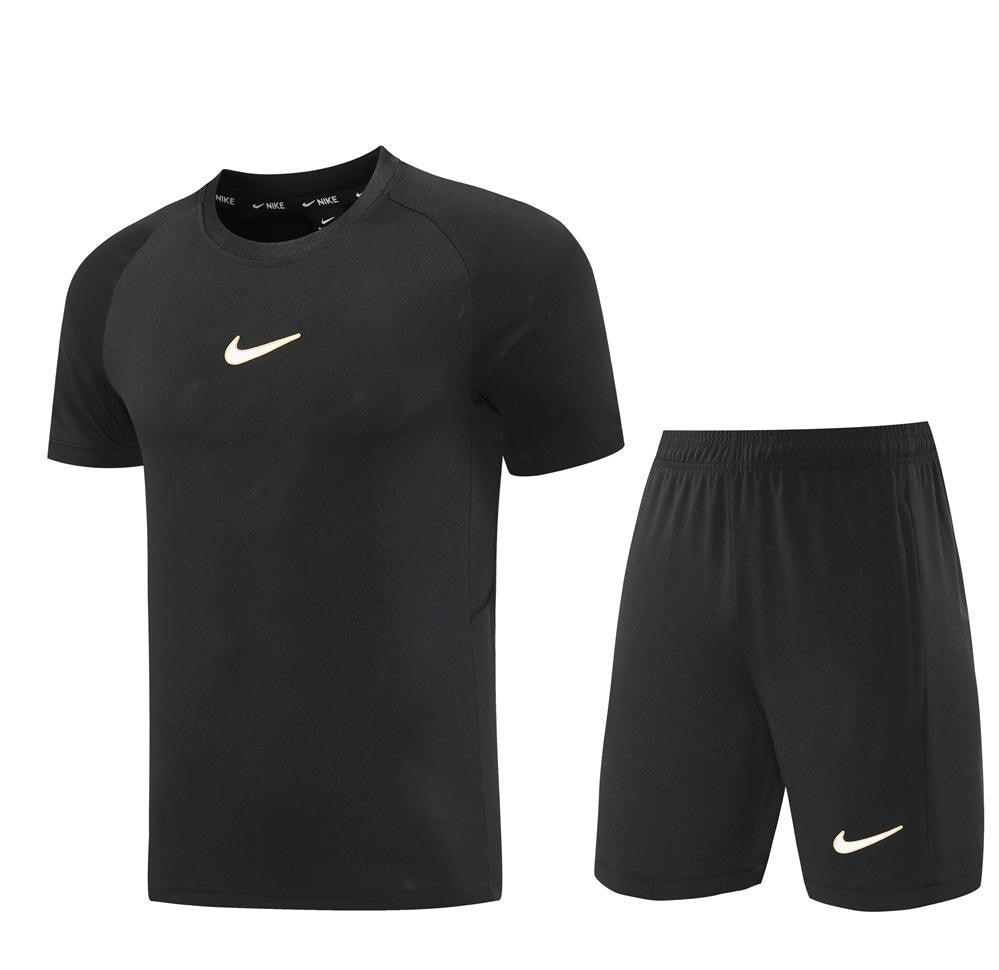 25/26 Nike Black Short Sleeve Jersey+Shorts