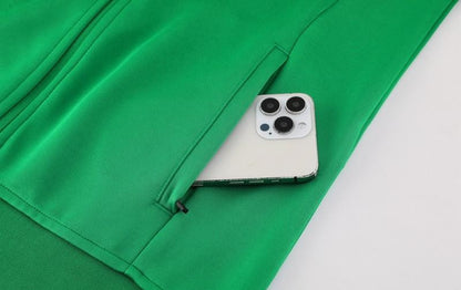 2025 NIKE Green Full Zipper Jacket +Long Pants