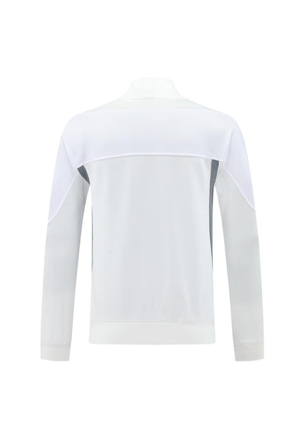 2025 NIKE WHITE/Grey Full Zipper Jacket +Long Pants