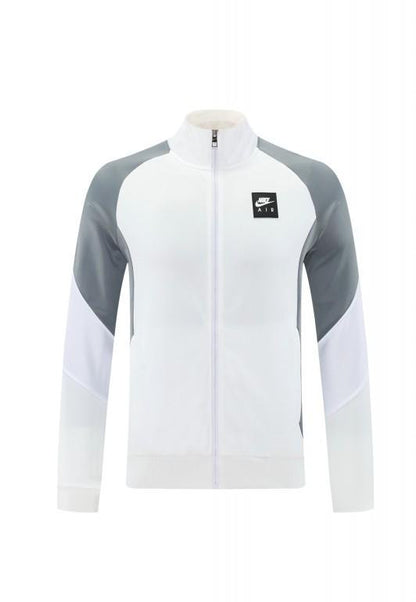 2025 NIKE WHITE/Grey Full Zipper Jacket +Long Pants