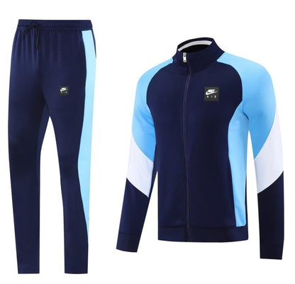 2025 NIKE Light Blue/Navy Full Zipper Jacket +Long Pants