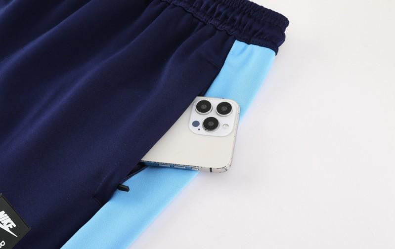 2025 NIKE Light Blue/Navy Full Zipper Jacket +Long Pants