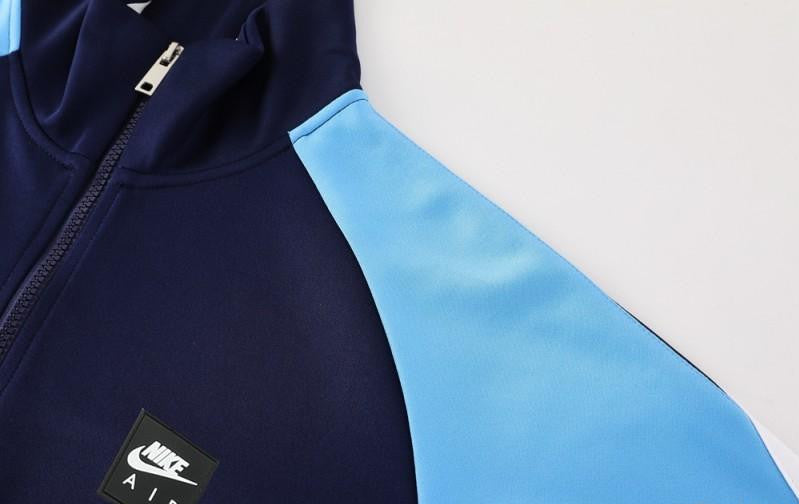 2025 NIKE Light Blue/Navy Full Zipper Jacket +Long Pants