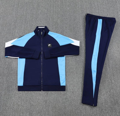 2025 NIKE Light Blue/Navy Full Zipper Jacket +Long Pants