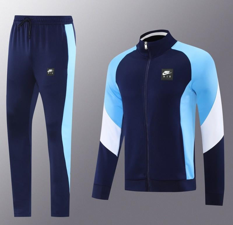 2025 NIKE Light Blue/Navy Full Zipper Jacket +Long Pants