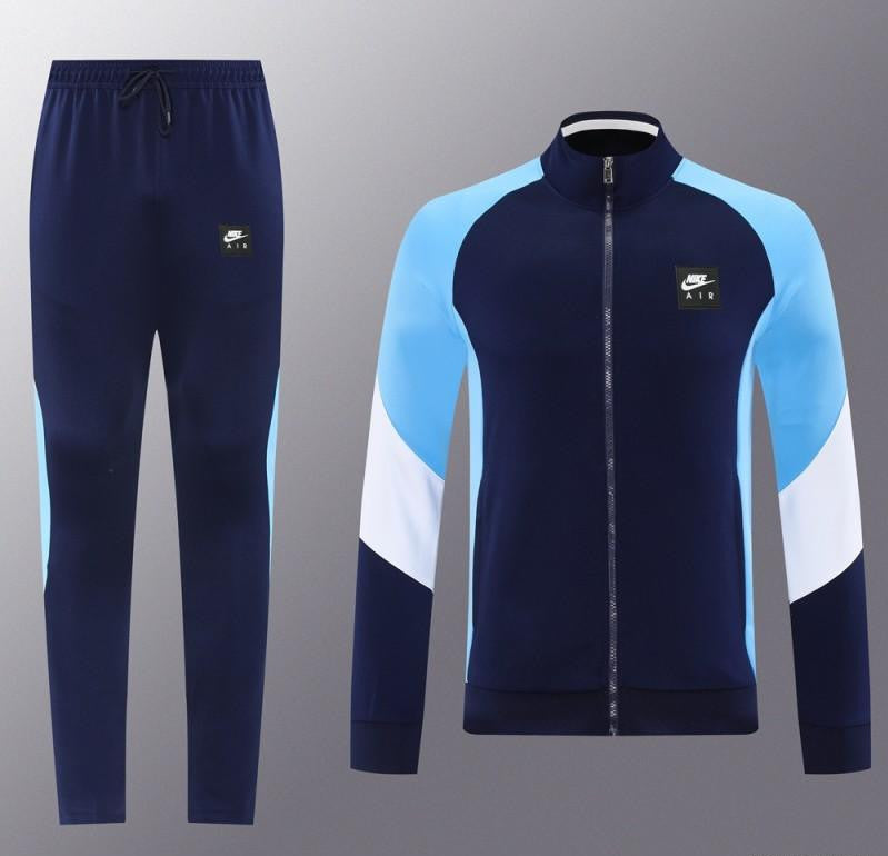 2025 NIKE Light Blue/Navy Full Zipper Jacket +Long Pants
