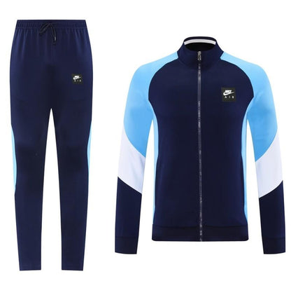 2025 NIKE Light Blue/Navy Full Zipper Jacket +Long Pants