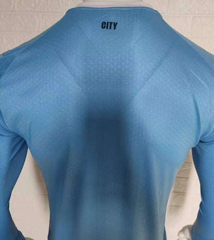 Player Version 25/26 Manchester City Home Long Sleeve Jersey