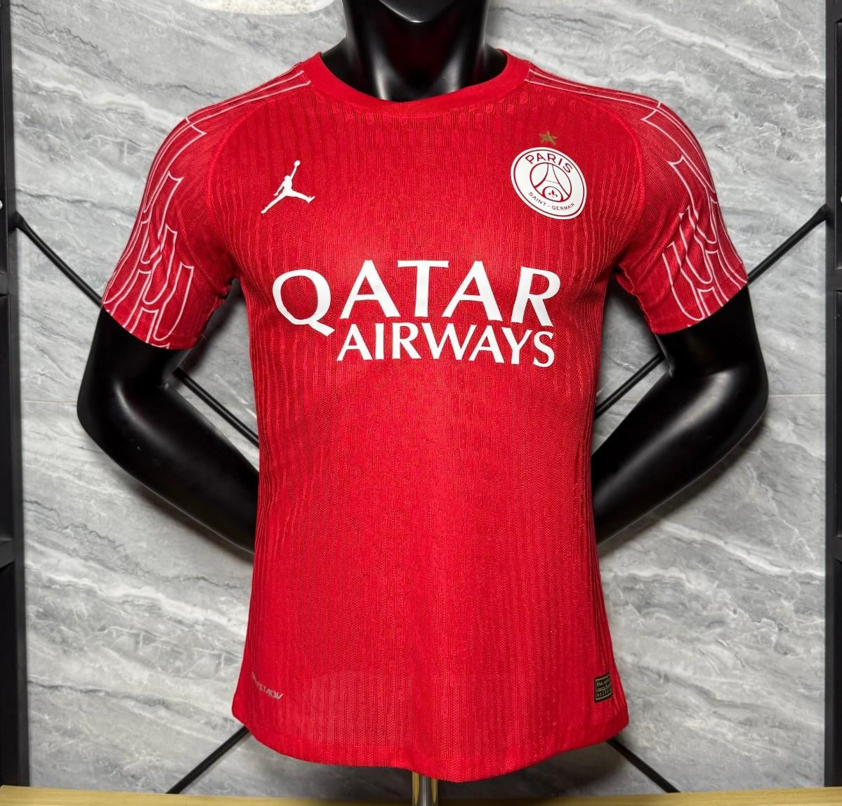 1 Star Player Version 25/26 PSG Red Champion Jersey