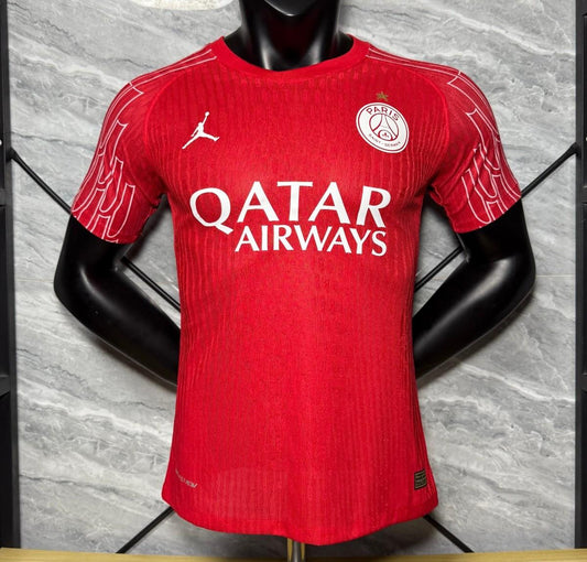 1 Star Player Version 25/26 PSG Red Champion Jersey