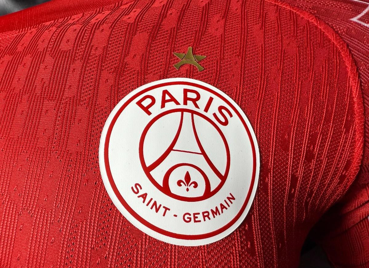 1 Star Player Version 25/26 PSG Red Champion Jersey