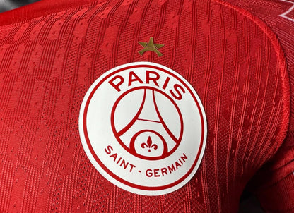 1 Star Player Version 25/26 PSG Red Champion Jersey