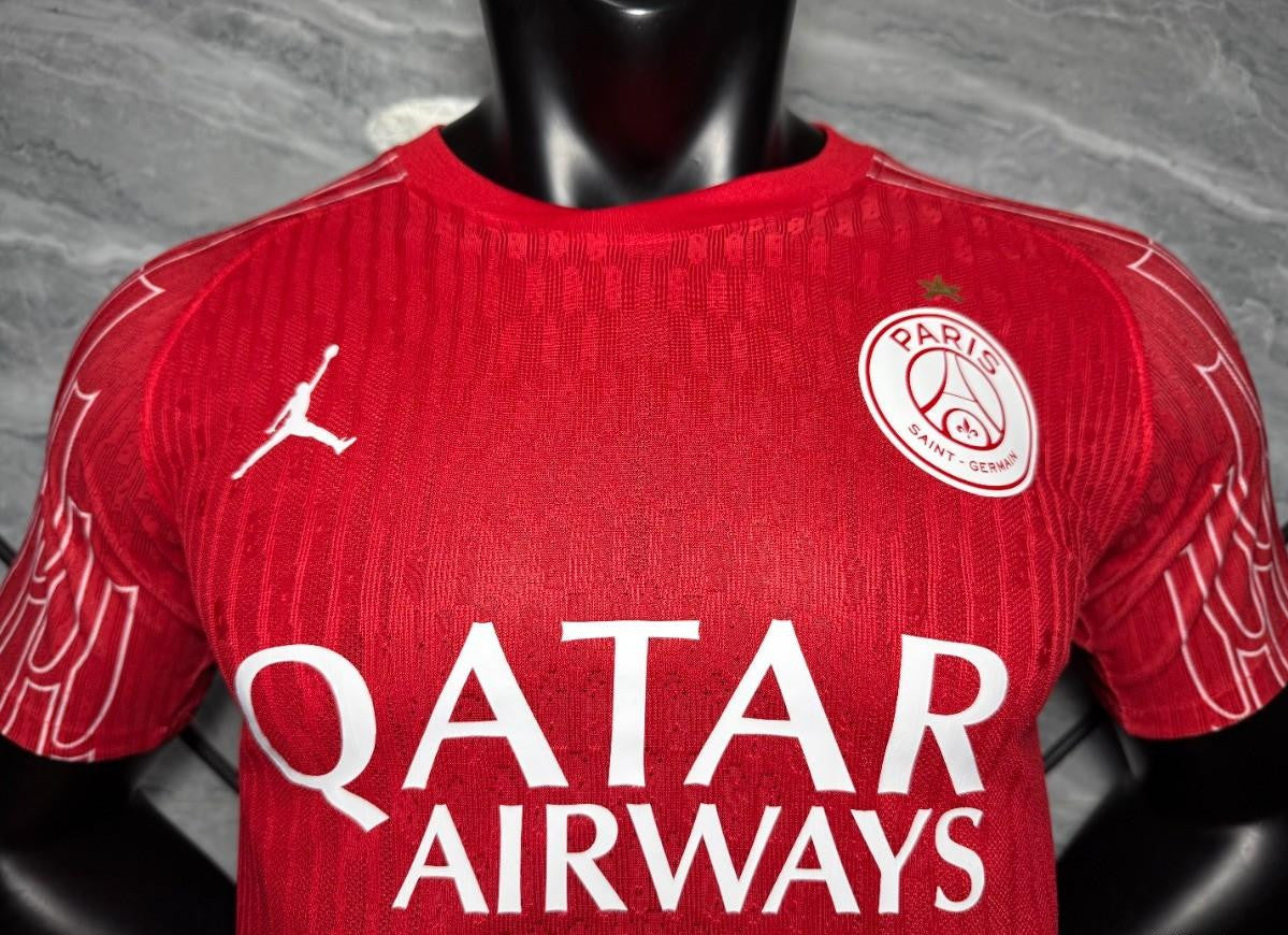 1 Star Player Version 25/26 PSG Red Champion Jersey