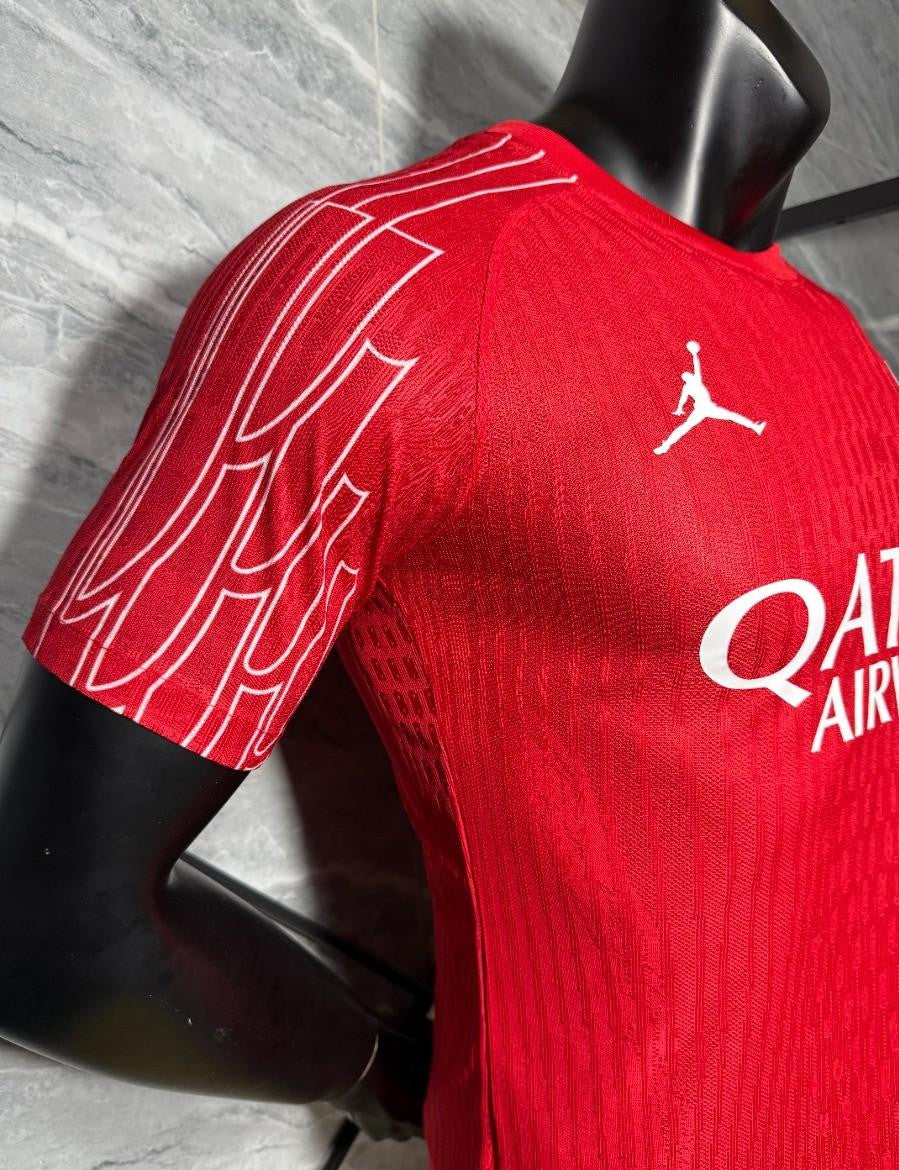 1 Star Player Version 25/26 PSG Red Champion Jersey