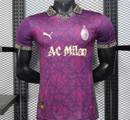 Player Version 25/26 AC Milan Redesigned Away Purple with Geometric Pattern Jersey