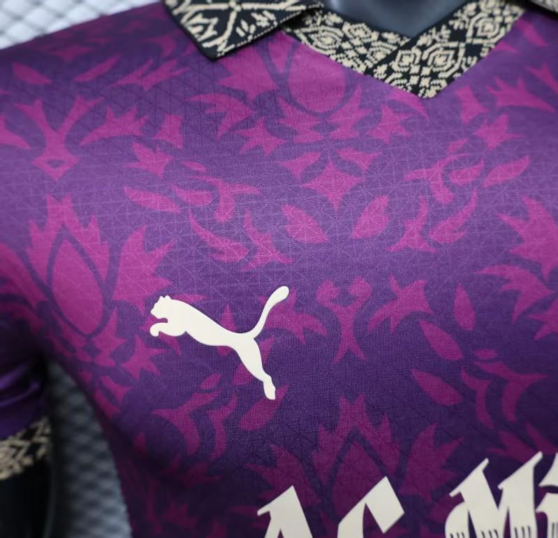 Player Version 25/26 AC Milan Redesigned Away Purple with Geometric Pattern Jersey