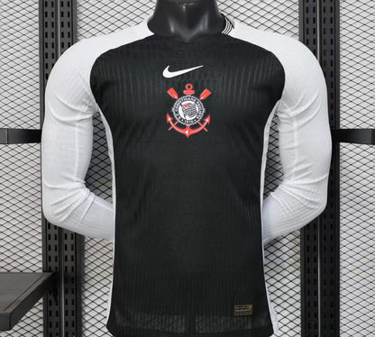 Player Version 25/26 Corinthians Home White Long Sleeve Jersey