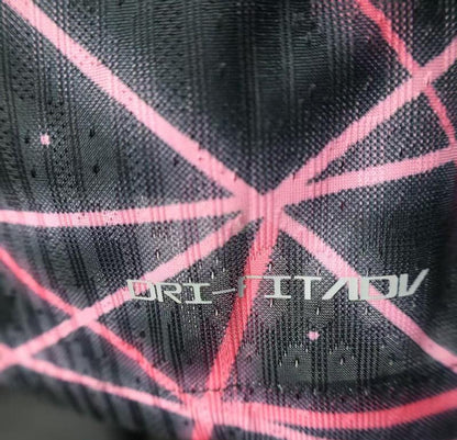 Player Version 25/26 Paris Saint-Germain PSG Black with Neon Geometric Network Jersey