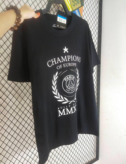 25/26 PSG Black Champion Black T-Shirts