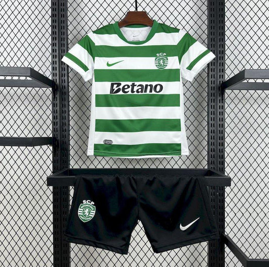 25/26 Kids Sporting Lisbon Home Jersey