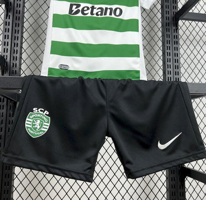 25/26 Kids Sporting Lisbon Home Jersey