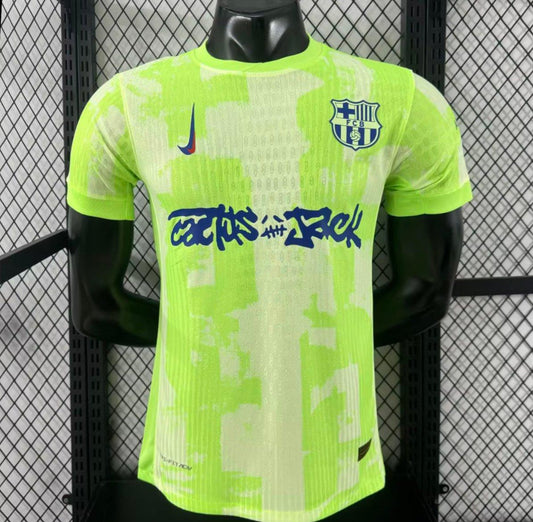 24/25 Barcelona x Travis Scott Third Green Jersey