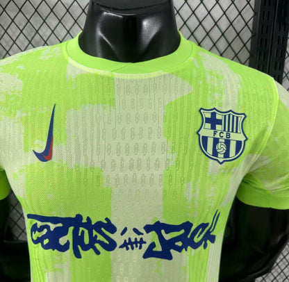 24/25 Barcelona x Travis Scott Third Green Jersey