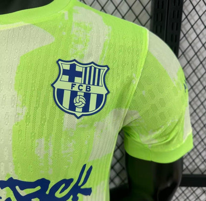 24/25 Barcelona x Travis Scott Third Green Jersey