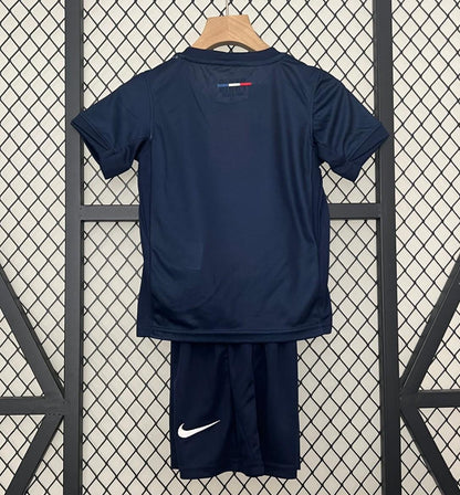 1 Star 24/25 Kids PSG Home Jersey With Final Match Champion Jersey