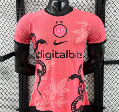 Player Version 25/26 Inter Milan Pink with Snake and Floral Pattern Jersey
