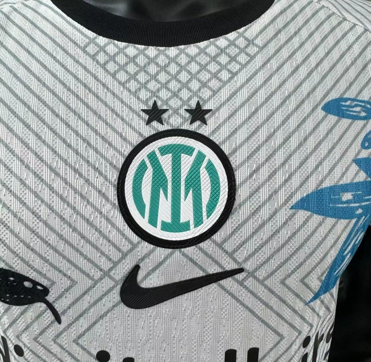 Player Version 25/26 Inter Milan White with Snake and Floral Pattern Jersey