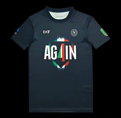 25/26 Napoli EA7 Champion Black T-Shirt